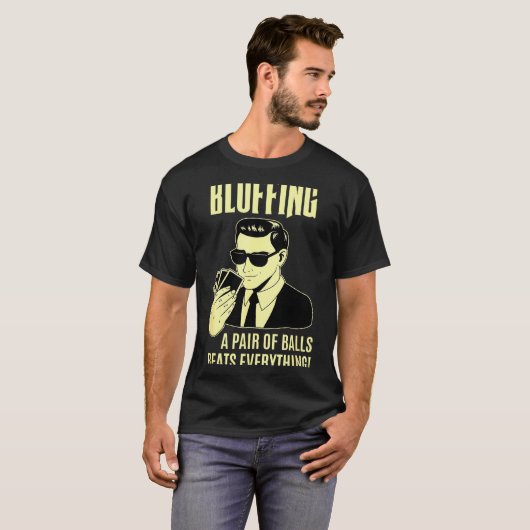 T-shirt Ker Player Texas Hold'em Night - Bluffing Funny Ke (Devant entier)