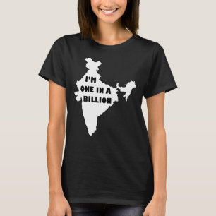 T-shirt kerala malayali drôle une sur un milliard d'indien