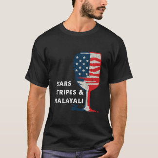 T-shirt Kerala Malayali Wine Fourth Of July Celebration