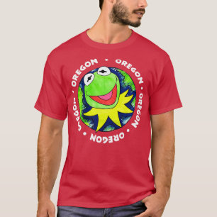 T-shirt Kermit La Grenouille Bleu Oregon Stock mort jamais