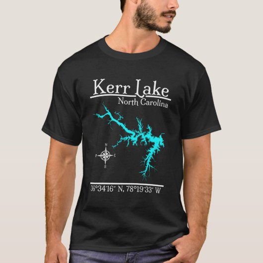 T-shirt Kerr Lake Caroline du Nord (Devant)