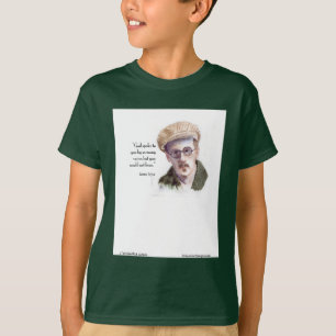 T-shirt Kerr/Londres James Joyce et la citation "God Spoke