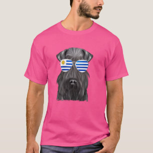 T-shirt Kerry Blue Terrier Dog Uruguay Lunettes de soleil