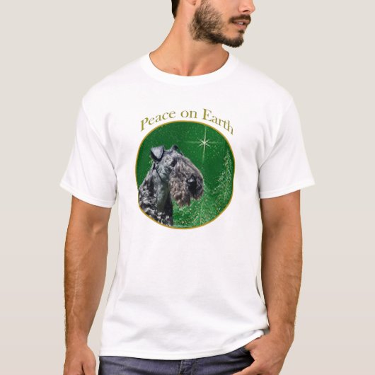 T-shirt Kerry Blue Terrier Peace (Devant)