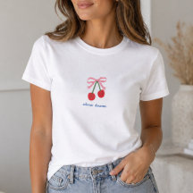 T-shirt | Kers Coquette Strik Mooie Grafische T-sh
