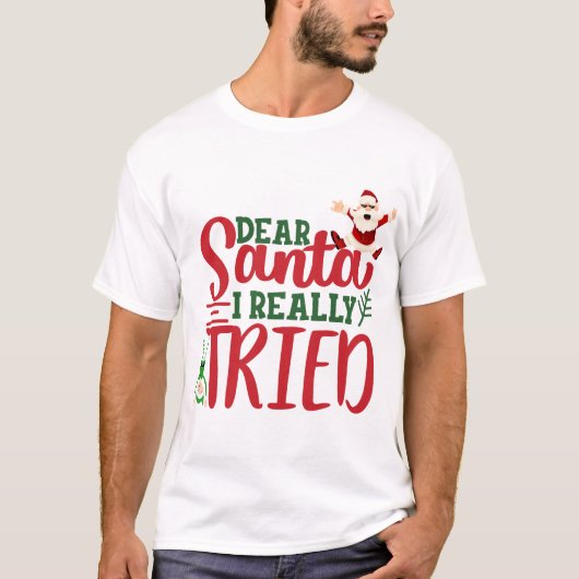T shirt - Kerst- Dear Santa (Voorkant)