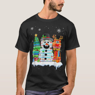 T-shirt kerstboomrenrennen Snowman Reindeer Book S