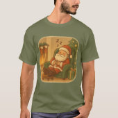 T-shirt Kerstman Cozy Kerstslap (Voorkant)