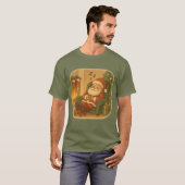 T-shirt Kerstman Cozy Kerstslap (Voorkant volledig)