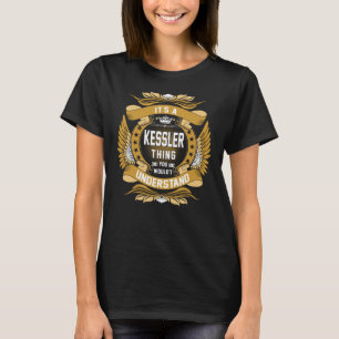 T-shirt KESSLER Nom, KESSLER nom de famille crête