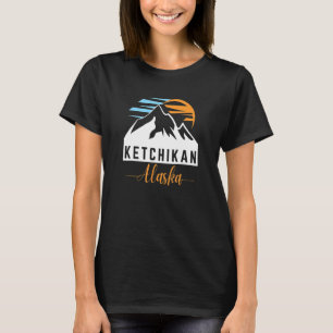T-shirt Ketchikan AK Sunrise Sunset & Mountains Publicité