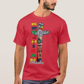 T-shirt Ketchikan Alaska Totem Poteau Art autochtone Souve