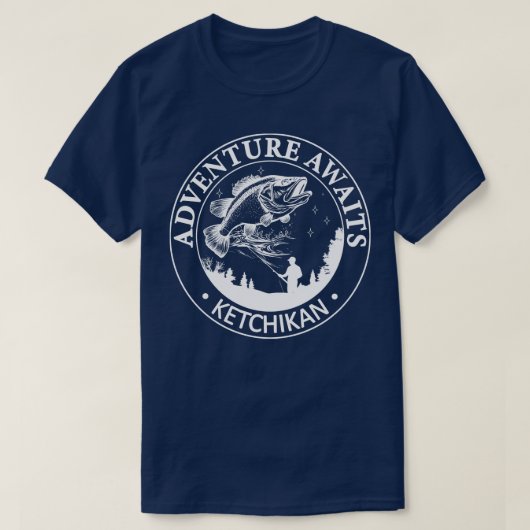 T-shirt Ketchikan Alaska USA Adventure Await 1 (Design devant)