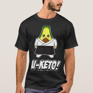 T-shirt Keto Diet Avocado AiKeto Aikido Ketoga Illustra