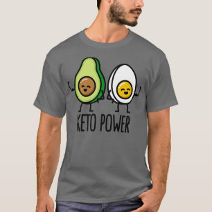 T-shirt Keto Power Egg Avocado Ketogénique Ketosis idée ca