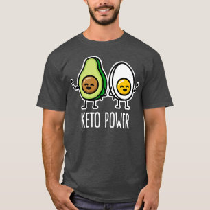 T-shirt Keto Power Egg Avocado Ketogo Ketose faible carb