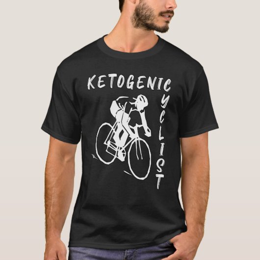 T-shirt Ketogénique Diet Cyclisme Sport Keto Bike (Devant)
