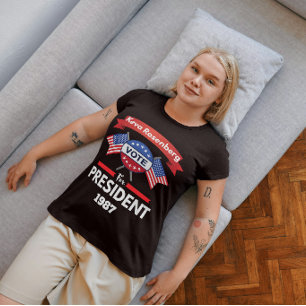T-shirt Keva Rosenberg pour la Présidence Femmes Sombres