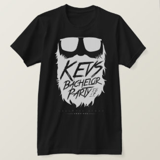T-shirt Kevs Bachelor Party Wildman-White