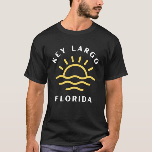 T-shirt Key Largo Floride Sunshine Beach Matching Group (Devant)