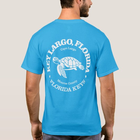 T-shirt Key Largo (tortue de mer) (Dos)