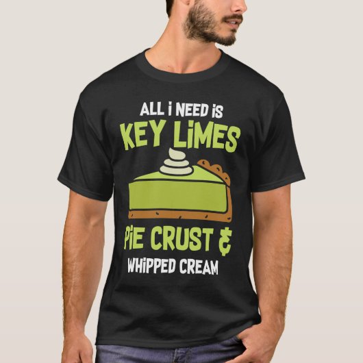 T-shirt Key Limes Pie Crust and Whipped Cream (Devant)