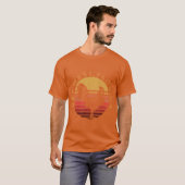 T-shirt Key West Chicken Rooster Sunset Distressed Souveni (Devant entier)