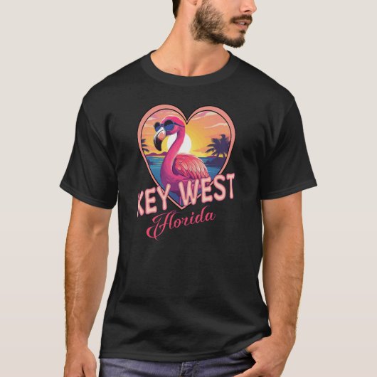 T-shirt Key West Florida Beach (Devant)
