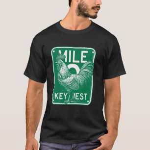 T-shirt Key West Florida Chicken Retro Mile 0 Rooster Mile
