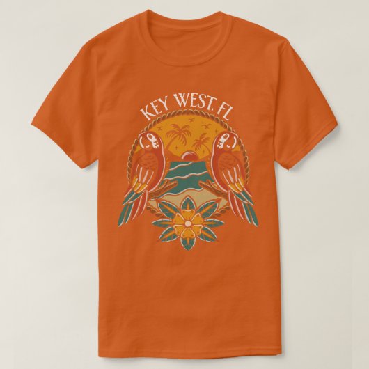 T-shirt Key West Florida Keys (Design devant)