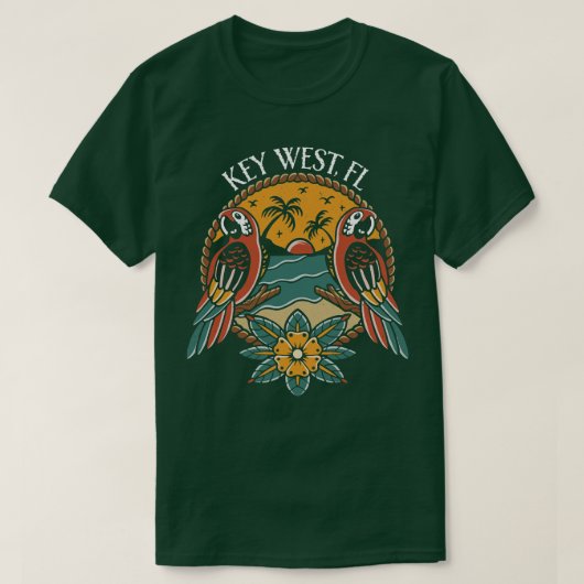 T-shirt Key West Florida Keys (Design devant)