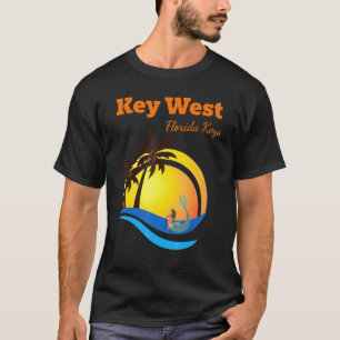 T-shirt Key West Florida Keys Tropical Mermaid Vacances Ai