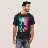 T-shirt Key West Florida Retro Beach Sunset Summer Vibes A (Devant entier)