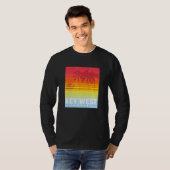 T-shirt Key West Florida Retro Sunset Palm Trees (Devant entier)