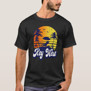 T-shirt Key West Florida Sunset Beach Retro Premium