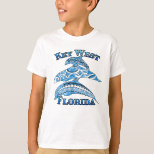 T-shirt Key West Florida Vacances Dauphins Tribaux