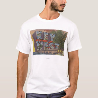 T-shirt Key West, la Floride - grandes scènes de lettre