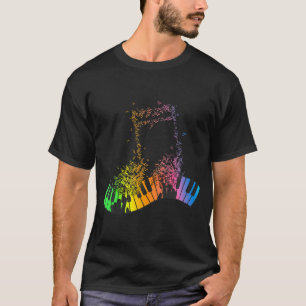 T-shirt Keyboard Piano Player Funny Musician Keyboardier