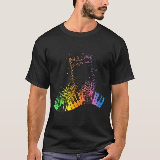 T-shirt Keyboard Piano Player Funny Musician Keyboardier (Devant)