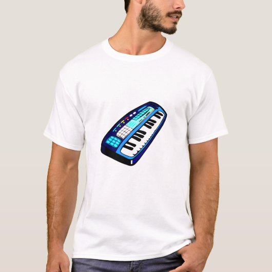 T-shirt KeyboardElectricBlue (Devant)