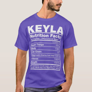 T-shirt Keyla Nutrition FactsKeyla Nom AnniversairePremium