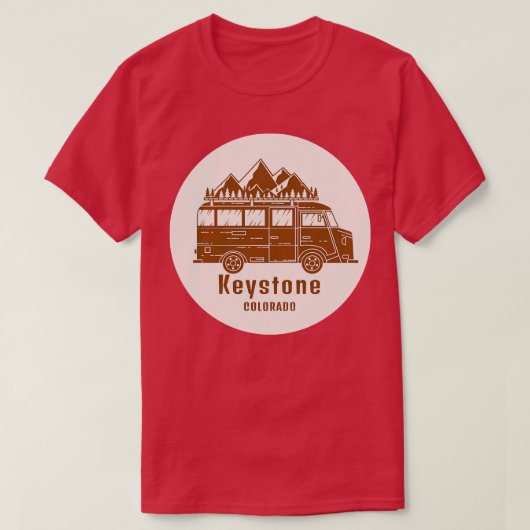 T-shirt Keystone ski Colorado 6 (Design devant)