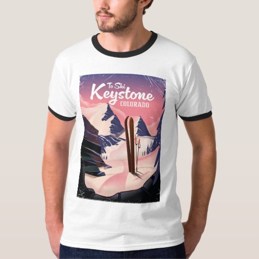 T-shirt Keystone to ski (Devant)