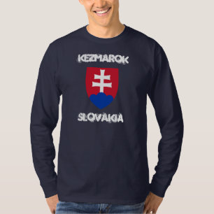 T-shirt Kezmarok, Slovaquie avec armoiries