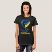 T-shirt Kharkiv Ukraine Drapeau National Cimier Emblem Coe (Devant entier)