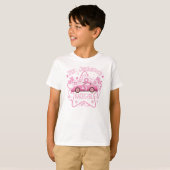 T-shirt Kherington Racecar rose (Devant entier)