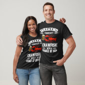 T-shirt Ki Weekend Forecast Crawfish Beer Drinking Lover (Unisexe)