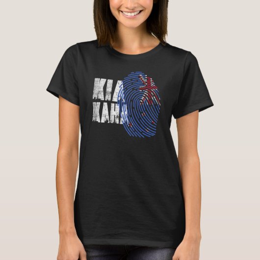 T-shirt Kia Kaha Soyez Forte Traditionnelle Nouvelle-Zélan (Devant)