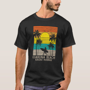 T-shirt Kiahuna Beach Kauai Hawaii Surfer de l'île Hawaii