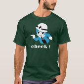 T-shirt Kibo-chan pointing and checking (Devant)